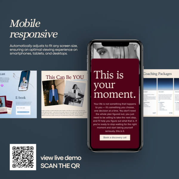 Girl Boss Coach Website Template
